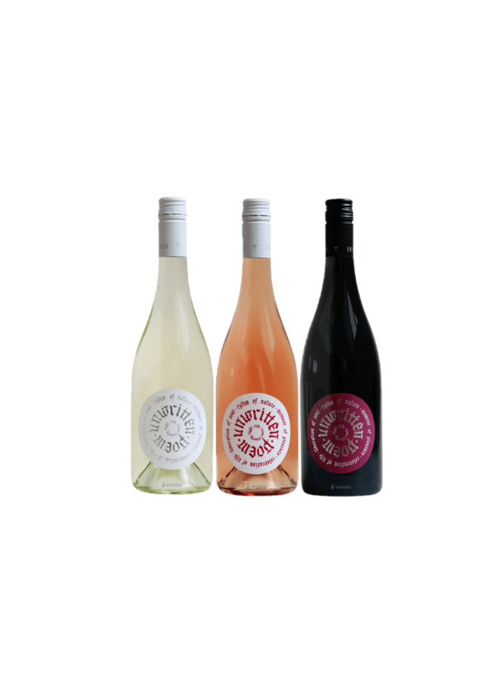 Bottles of wine from hungary displayed by colour
