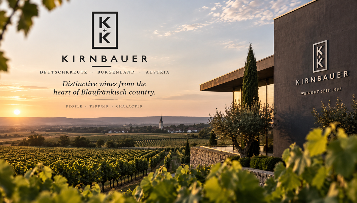 K+K Kirnbauer winery and vineyards in Deutschkreutz, Mittelburgenland, Austria