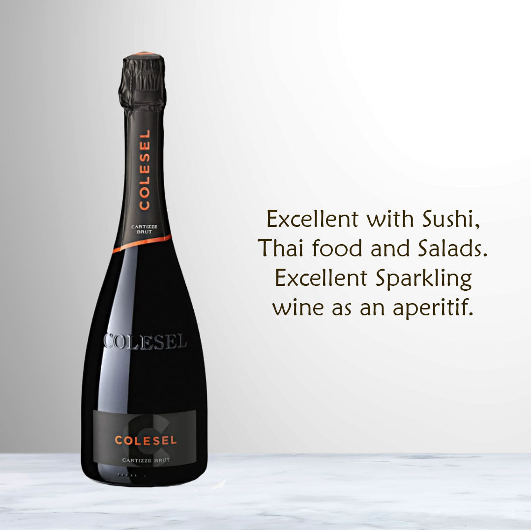 Bottle of Colesel Cuvée Brut Sparkling Wine NV | Treviso, Italy.