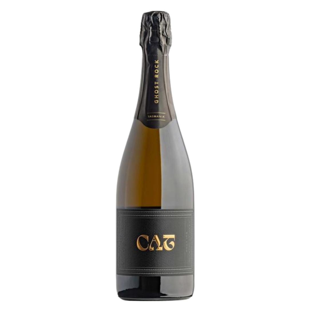 Bottle of Ghost Rock Catherine Cuvée Exceptionnelle 2022 traditional method sparkling wine from Tasmania, Australia, made from Chardonnay and Pinot Noir.