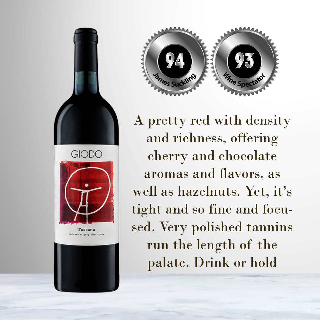 Bottle of Giodo La Quinta Toscana Rosso 2018 Red Wine | Tuscany, Italy.