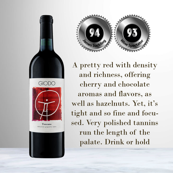 Bottle of Giodo La Quinta Toscana Rosso 2018 Red Wine | Tuscany, Italy.