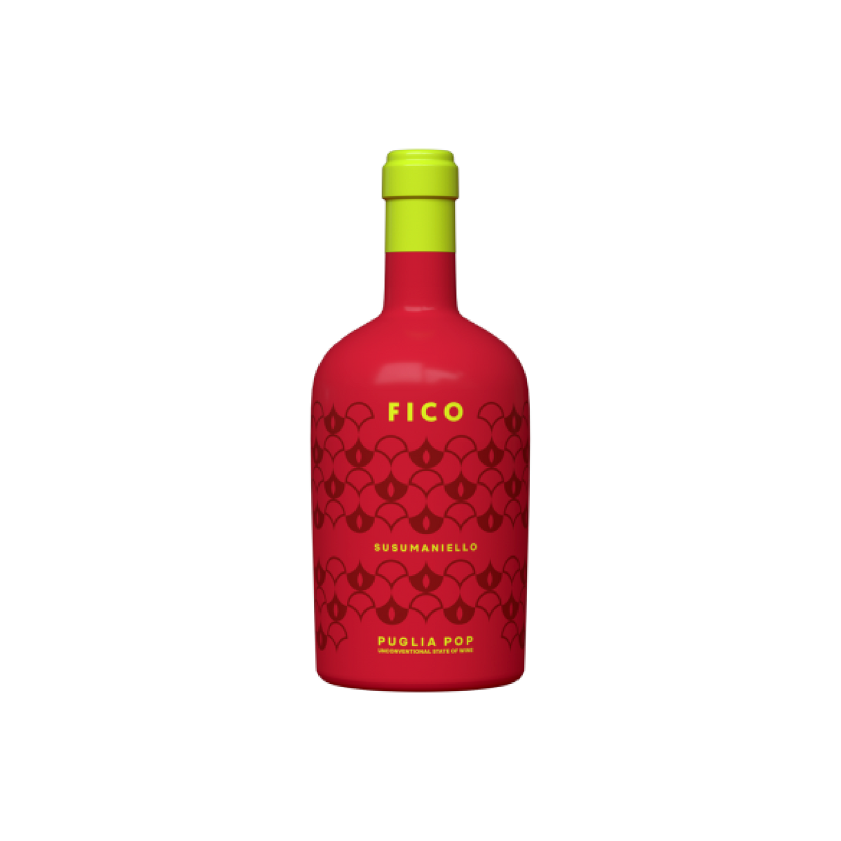 Bottle of Fico Susumaniello 2020 from Salento, Puglia, Italy, made from 100% Susumaniello and matured in French and American oak.