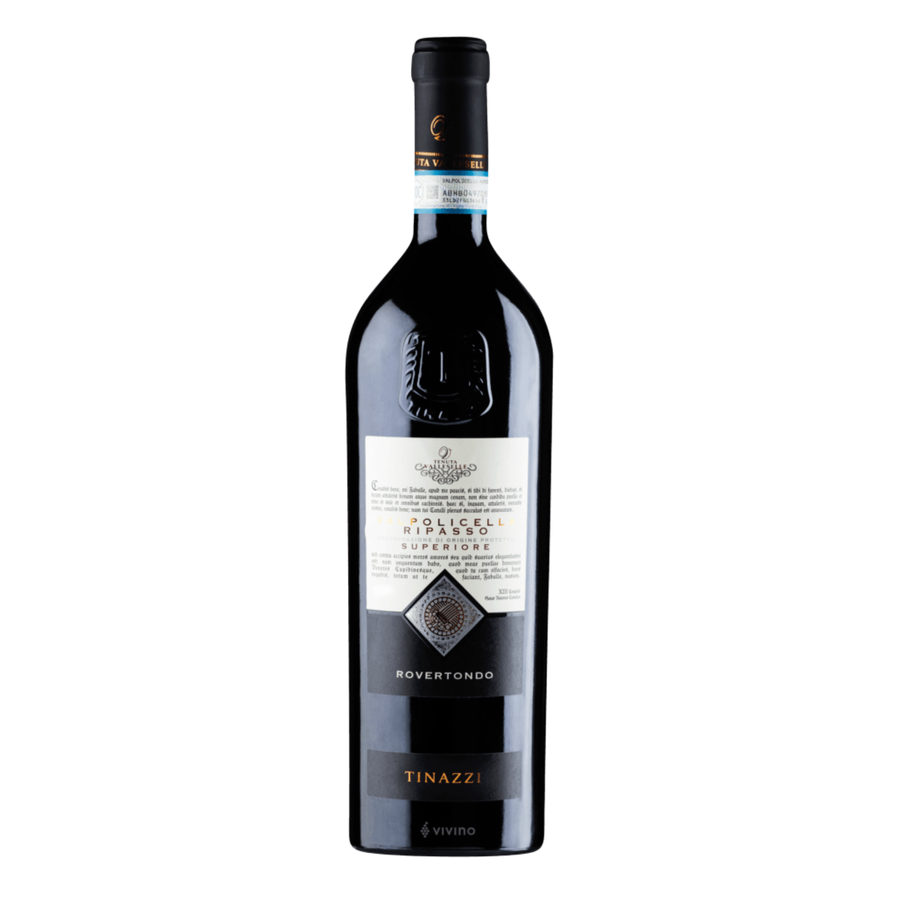 Bottle of Tenuta Valleselle Rovertondo Valpolicella Ripasso Superiore 2019 from Veneto, Italy.