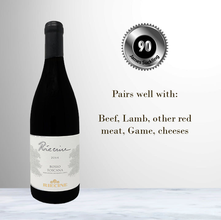 Bottle of Riecine di Riecine IGT 2014 Red Wine | Tuscany, Italy.