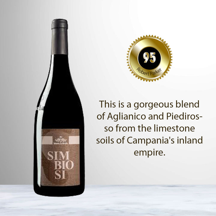 Bottle of Fattoria Rivolta Simbiosi 2016 Red Wine | Campania, Italy.