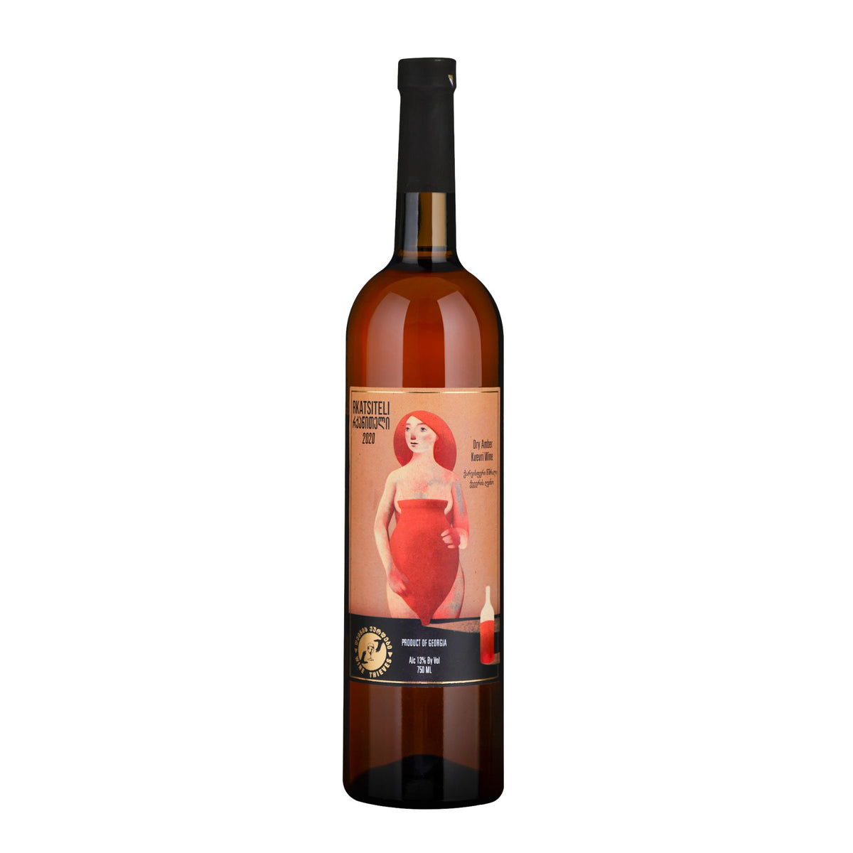 Bottle of Wine Thieves Rkatsiteli 2023 from Kakheti, Georgia, showing a crisp white wine with apple and citrus character.