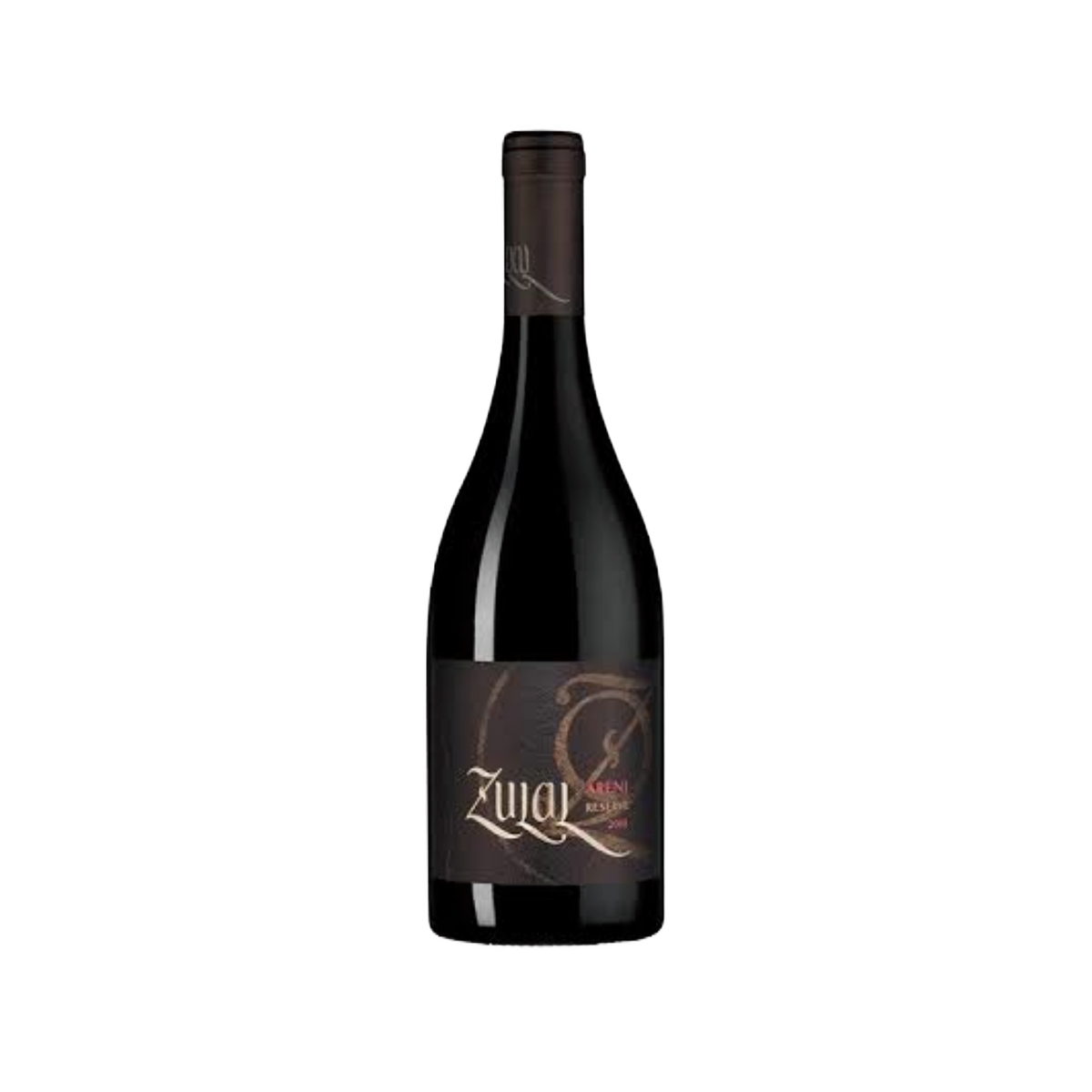 Wine Bottle of Zulal Areni Reserve 2020 from Vayots Dzor, Armenia, showing a red wine. Premium Armenian red wine available for delivery in Singapore.